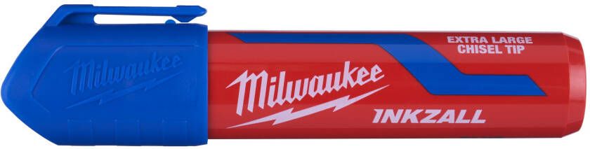 Milwaukee INKZALL Blauwe XL Beitelpunt Marker | 12 stuks 4932471561