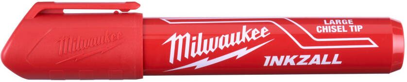 Milwaukee INKZALL Rode L Beitelpunt Marker | 12 stuks 4932471556