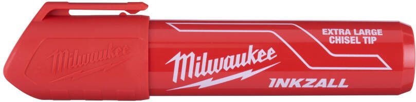 Milwaukee INKZALL Rode XL Beitelpunt Marker | 12 stuks 4932471560