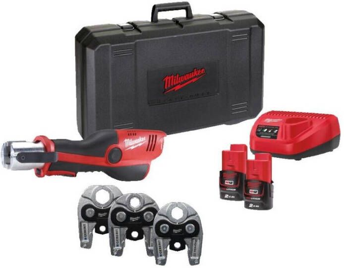 Milwaukee M12 HPT-202C Geberit Mapress Set | M12 Hydraulische Subcompactperstool 4933480902