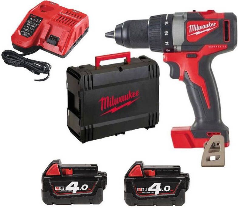 Milwaukee M18 BLDD2-402X Koolborstelloze accu compactboormachine 4933464559