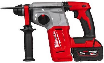 Milwaukee M18 BLH-502X | SDS-plus | Accu-Boorhamer | 18v | 5 0 Ah Li-Ion accu en lader | 2 3 J | 4 standen 4933478894