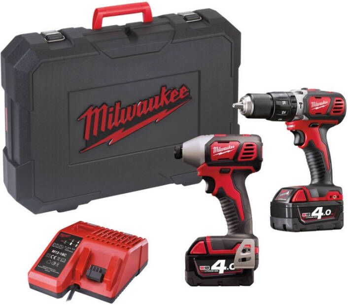 Milwaukee M18 BPP2C-402C Powerpack (M18BPD+M18BID + 2 x 4.0 Ah accu)