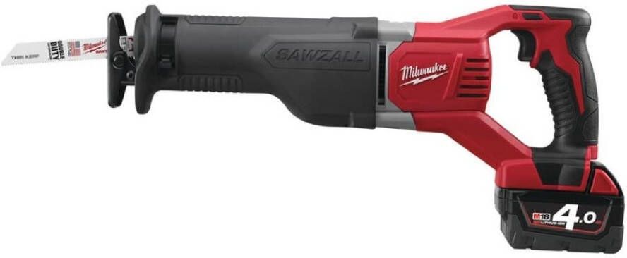 Milwaukee M18 BSX-402C accu reciprozaagmachine met 4.0Ah accu&apos;s 4933447285