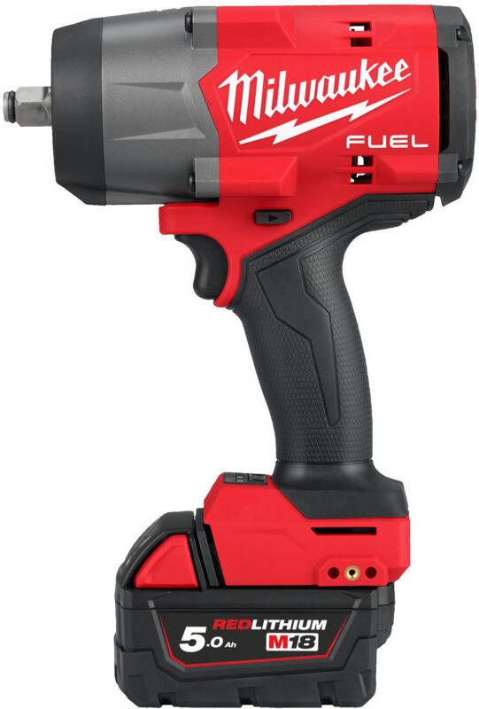 Milwaukee M18 FHIW2F12-502X M18 FUEL™ slagmoersleutel 1 2" high trq 1491Nm frictiering 2 x 5 0 Ah 4933492783
