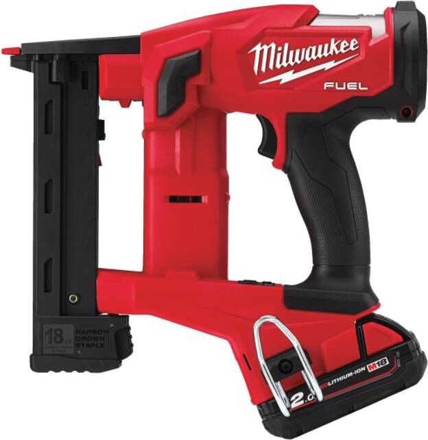 Milwaukee M18 FNCS18G-202X Accu Nietentacker | 18V | 2 0Ah Li-Ion | smalle kroon 18GA 9 5-38mm 4933471940