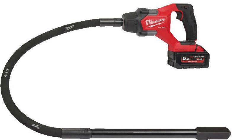 Milwaukee M18 FUEL Betontrilnaald | 1 2 m | 5 Ah accu + snellader | FCVN12-551 4933479597