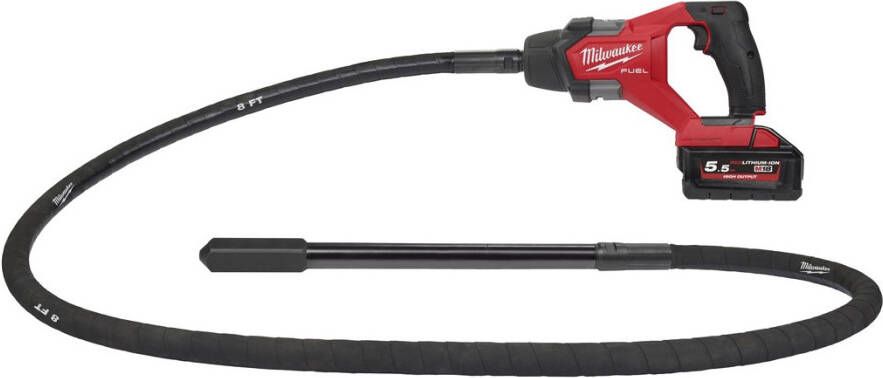 Milwaukee M18 FUEL Betontrilnaald | 2 4 m | 5 Ah accu + snellader | FCVN24-551 4933479600