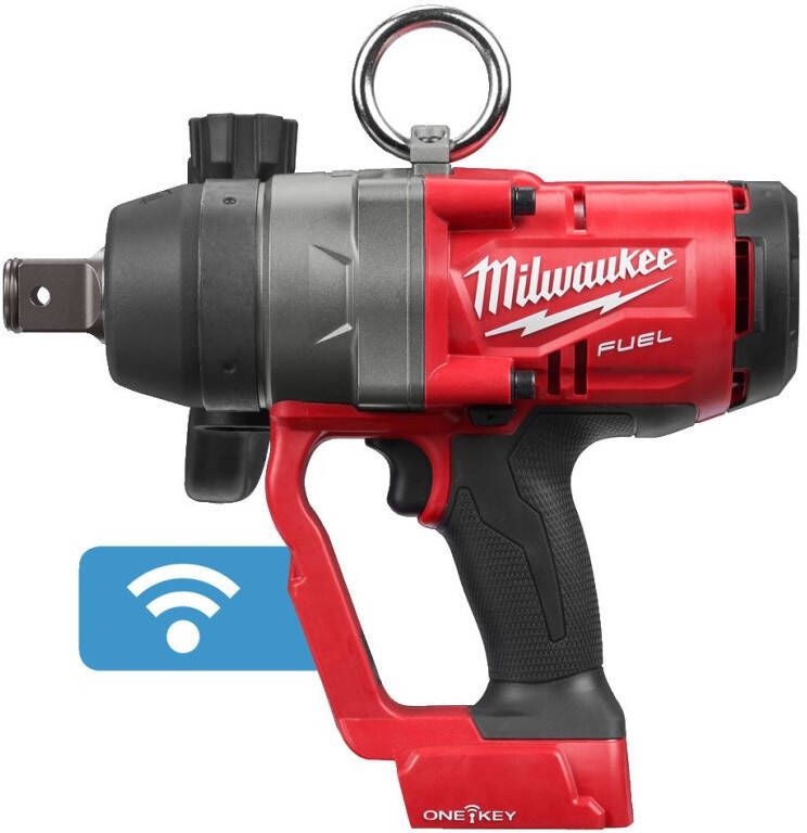 Milwaukee M18 ONEFHIWF1-0X One-Key 18V Li-Ion accu slagmoersleutel body in HD-Box 2033Nm koolborstelloos 4933459733