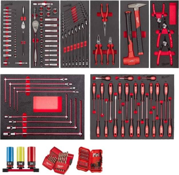 Milwaukee Master Foam Inlay Sets | Automotive Transportation | 172-delig 4932499474