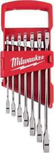 Milwaukee MAX BITE 7pc Imperial Ratel Steeksleutel set 4932464995
