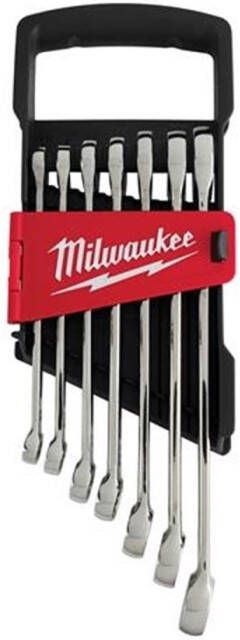 Milwaukee Accessoires MAX BITE | Metrische Ratel Combinatiesleutel-set | 7-delig 4932464993