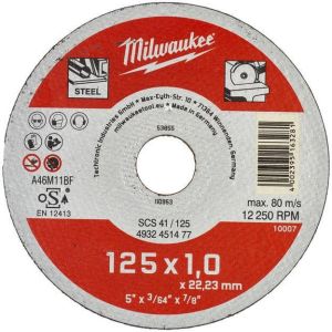 Milwaukee metaaldoorslijpschijf Baliedisplay SCS 41 125 (1) (200 st.) 4932451478