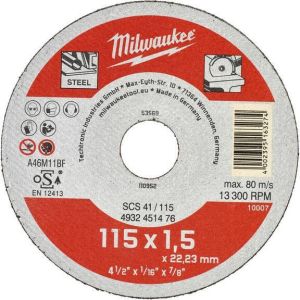 Milwaukee metaaldoorslijpschijf SCS 41 115 (1 5) 50 stuks 4932451476
