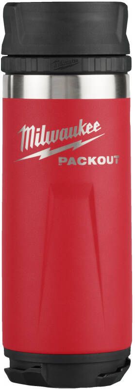 Milwaukee PACKOUT™ Fles met Drinkdop | 532 ml | Rood 4932493473