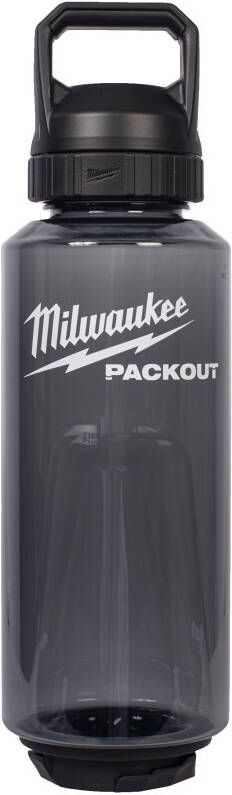 Milwaukee PACKOUT™ Plastic Fles met Drinkdop | 1420 ml | Zwart 4932498641