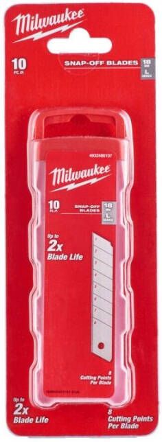Milwaukee Schuifmejes 18 mm | 10-delig 4932480107