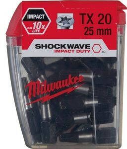 Milwaukee Shockwave IR TX 20 x 25 mm (25 stuks)