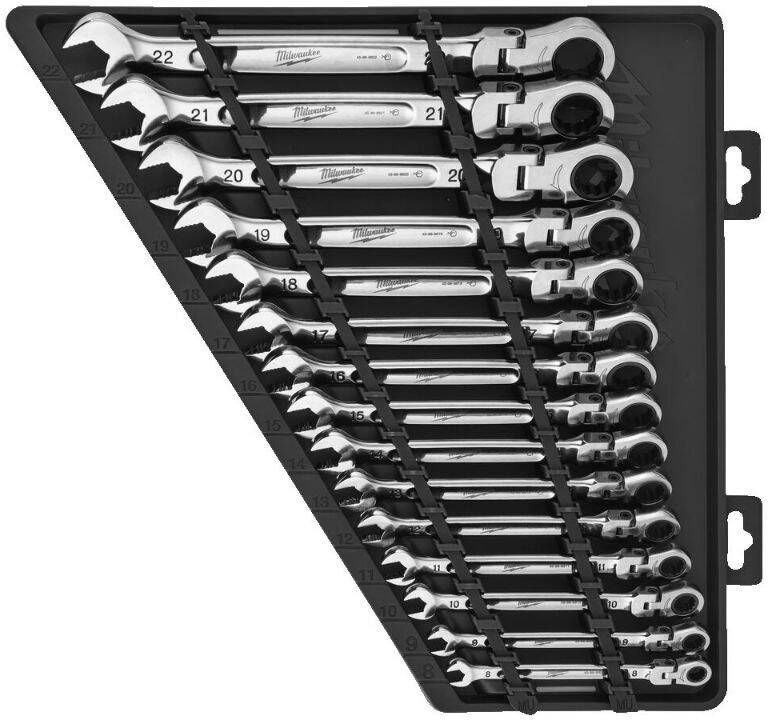Milwaukee Steek- en Ratelsleutel Set | Max Bite | 15-delig