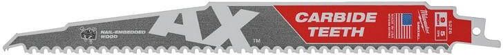 Milwaukee Accessoires The AX Carbide reciprozaagblad TCT AX 230 5pc 48005526