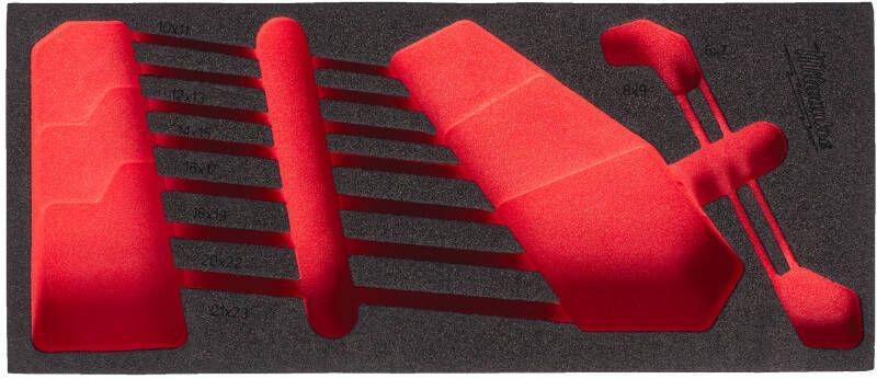 Milwaukee Vervangende Foam Inlay voor Dubbele Ringsleutelset 4932499087