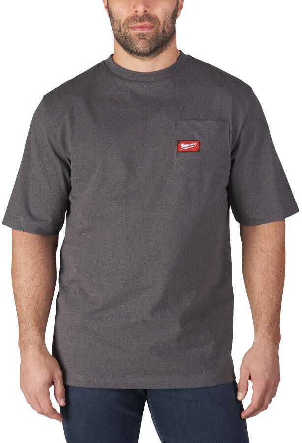 Milwaukee WTSSG-L | Work T-shirt short sleeve grijs 4933478233