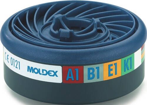 Moldex Gasfilter | EN 14387:2004 + A1:2008 A1B1E1K1 | passend voor 4000 370 738 4000 370 739 | 10 stuks 940001