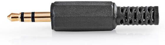 Nedis 3 5 mm Audioconnector | Male | Solderen | 4.0 mm | Goud Zwart | 25 Stuks | 1 stuks CAVC22900BKG