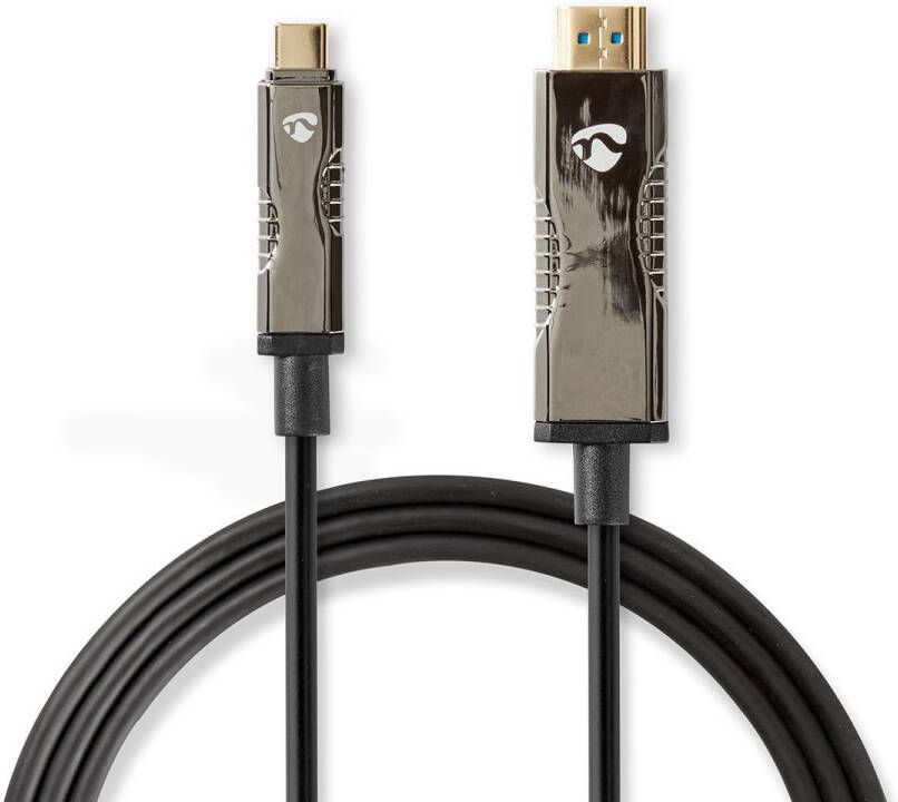 Nedis Actieve Optische USB-Kabel | USB-C Male | HDMI | 10 m | 1 stuks CCBG6410BK100