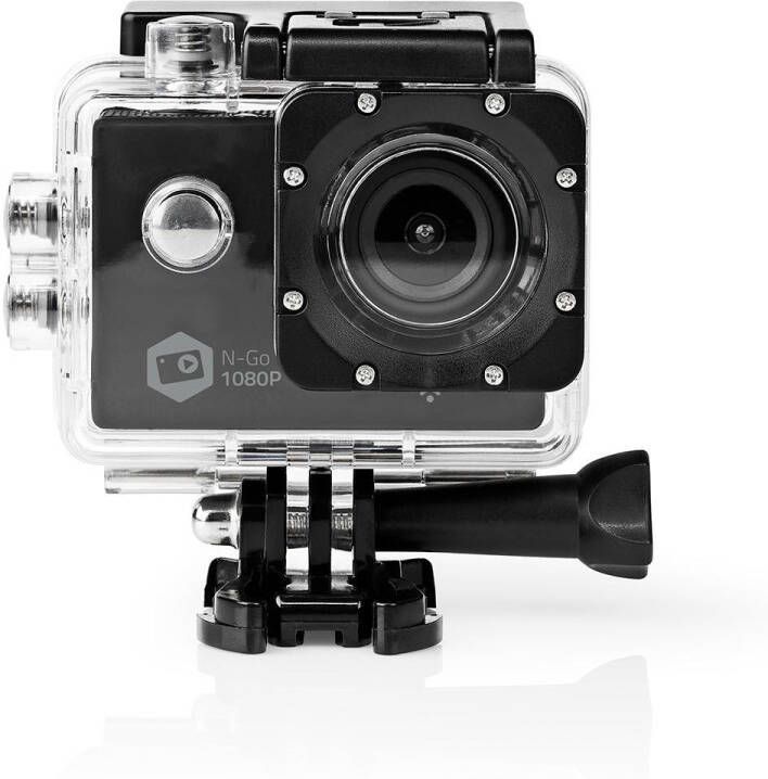 Nedis Action Cam | 1080p@30fps | 12 MPixel | Zwart | 1 stuks ACAM21BK