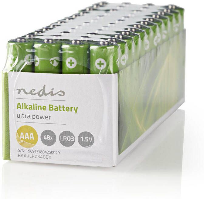 Nedis Alkaline-Batterij AAA | 1.5 V DC | 48 stuks | 1 stuks BAAKLR0348BX