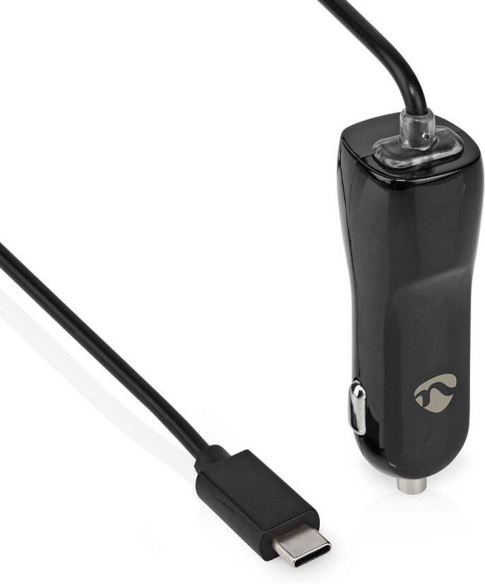 Nedis Autolader | 1x 3.0 A | USB-C Kabel | 1 m | 18 W | 1 stuks CCHAC300ABK
