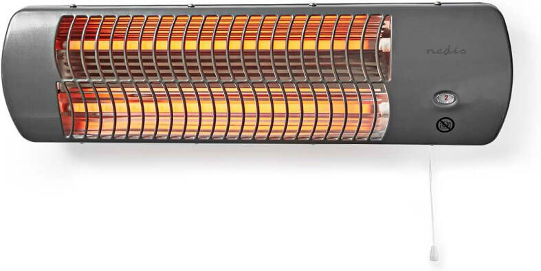 Nedis Badkamer verwarming | 1200 W| X4 | Grijs | 1 stuk HTBA10GY