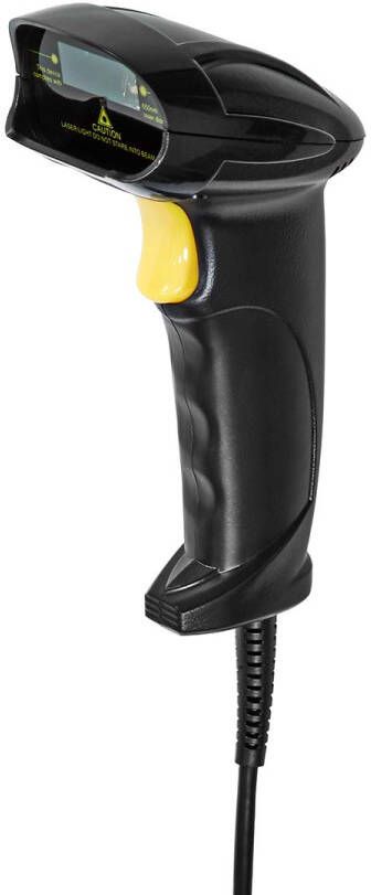 Nedis Barcodescanner | Laser | Bedraad | 1D Lineair | USB 2.0 | 1 stuks BSCN1D100BK