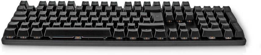 Nedis Bedraad Gaming Toetsenbord | USB Type-A | Mechanische Toetsen | LED | QWERTY | Scandinavisch | USB Gevoed | Lengte stroomkabel: 1.50 m | Gaming