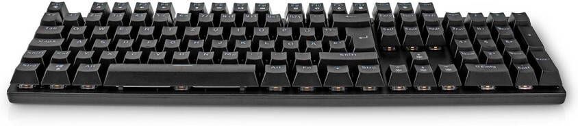 Nedis Bedraad Gaming Toetsenbord | USB Type-A | Mechanische Toetsen | LED | QWERTZ | Duits | USB Gevoed | Lengte stroomkabel: 1.50 m | Gaming