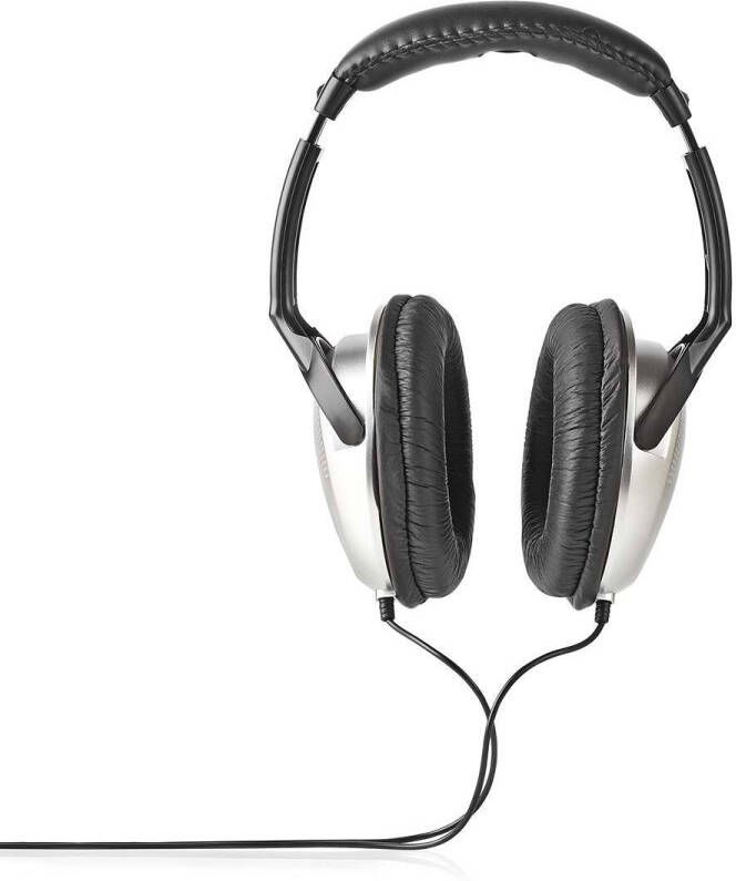 Nedis Bedrade Over-ear Koptelefoon | 6 m | Zilver Zwart | 1 stuks HPWD1201BK