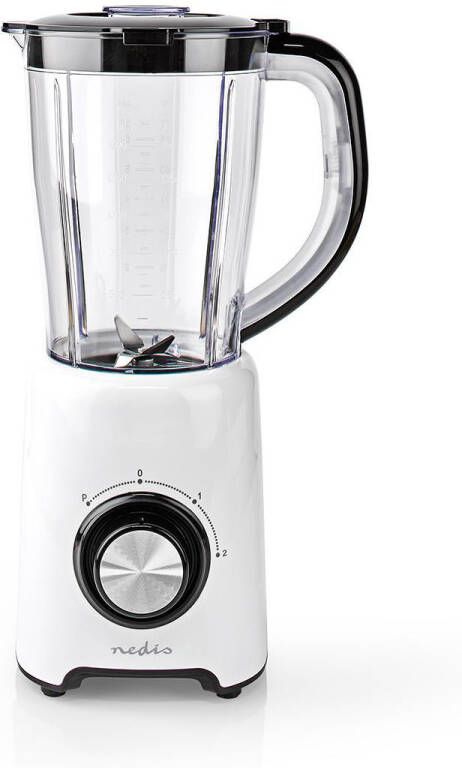 Nedis Blender | 800 W | 1.5 l | Kunststof | 2-Snelheden | Wit Zwart | 1 stuks KABL300CWT