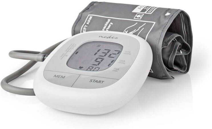 Nedis Bloeddrukmeter Bovenarm | Wit | 1 stuks HCBL400WT