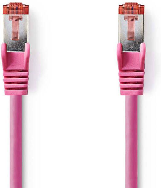 Nedis CAT6-kabel | RJ45 Male naar RJ45 Male | S FTP | 10 m | Roze | 1 stuks CCGP85221PK100