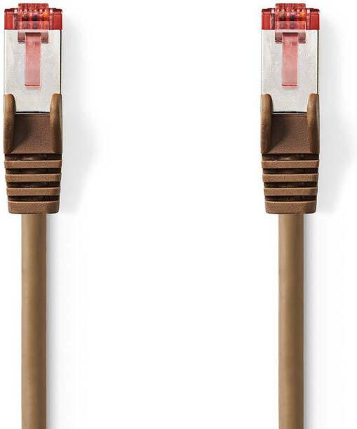 Nedis CAT6-kabel | RJ45 Male naar RJ45 Male | S FTP | 2 m | Bruin | 1 stuks CCGP85221BN20