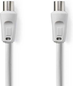Nedis Coaxkabel | IEC Male | IEC Male | 2 m | Wit | 1 stuks CSGP40290WT20