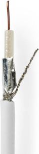 Nedis Coaxkabel op Haspel | KOKA 799 | ECA | 25 m | Wit | 1 stuks CSBG4015WT250