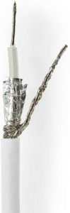 Nedis Coaxkabel op Haspel | RG58C U | ECA | 25 m | Wit | 1 stuks CSBG4025WT250