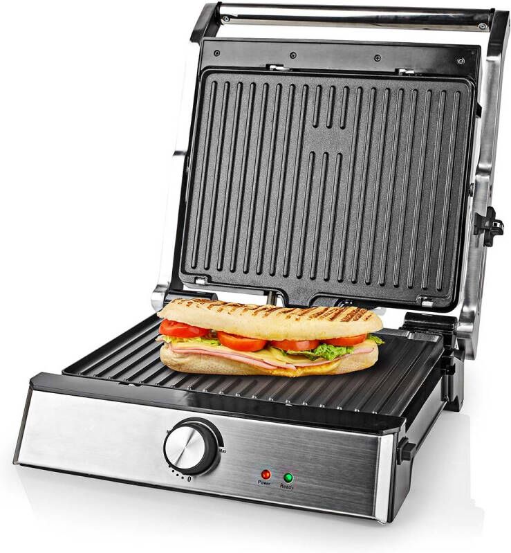 Nedis Contact Grill | 2000 W | 29 x 23 cm | 1 stuks KAGR151FSR