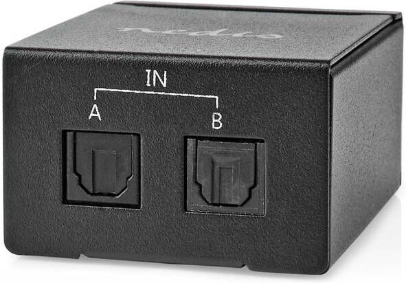 Nedis Digitale Audio-Switch | 2-wegs | Zwart | 1 stuks ASWI2512BK