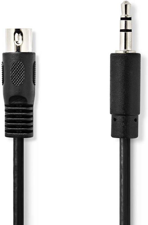 Nedis DIN-Audiokabel | DIN 5-Pins Male | 3 5 mm Male | 1 m | 1 stuks CAGP20100BK10