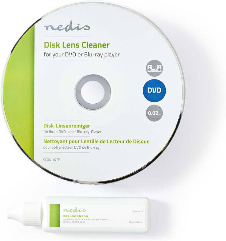 Nedis Disc Lensreiniger | 20 ml | 1 stuks CLDK110TP