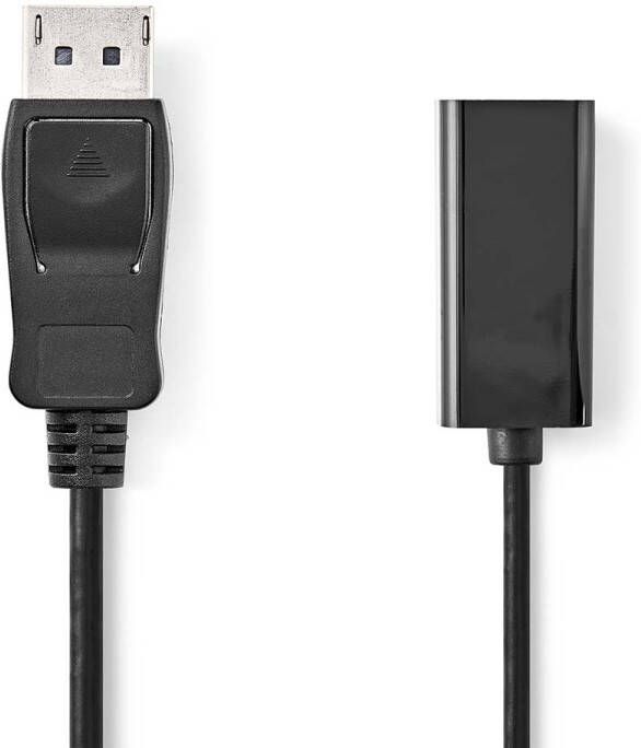 Nedis DisplayPort-Kabel | DisplayPort Male | HDMI Output | 0.2 m | 1 stuks CCGB37150BK02