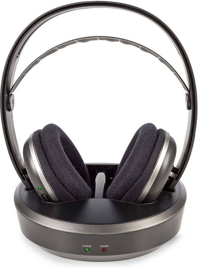 Nedis Draadloze TV-Koptelefoon | RF | Over-Ear | Zilver Zwart | 1 stuks HPRF210BK